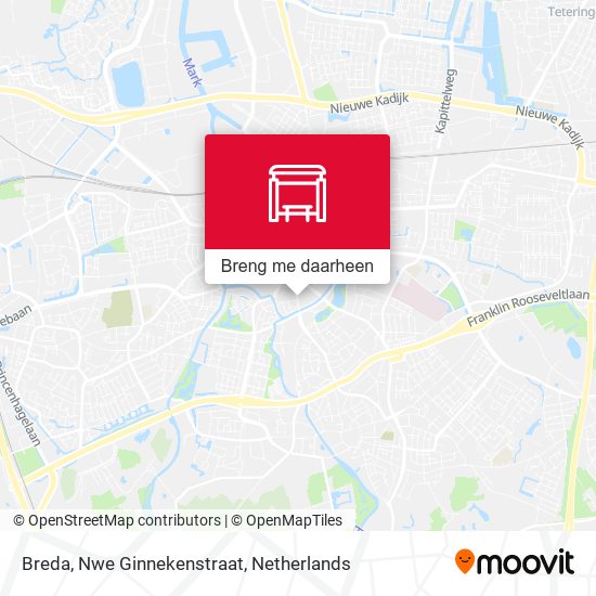 Breda, Nwe Ginnekenstraat kaart