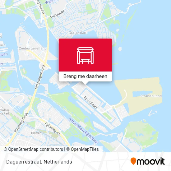 Daguerrestraat kaart