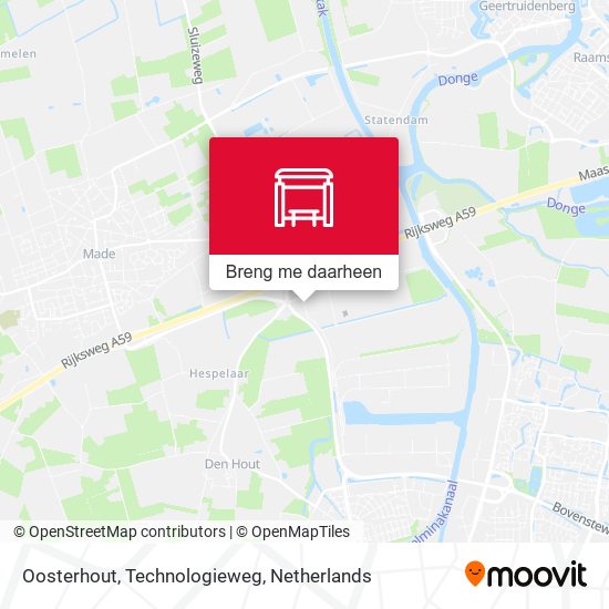 Oosterhout, Technologieweg kaart