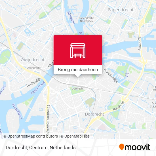 Dordrecht, Centrum kaart