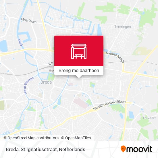 Breda, St.Ignatiusstraat kaart