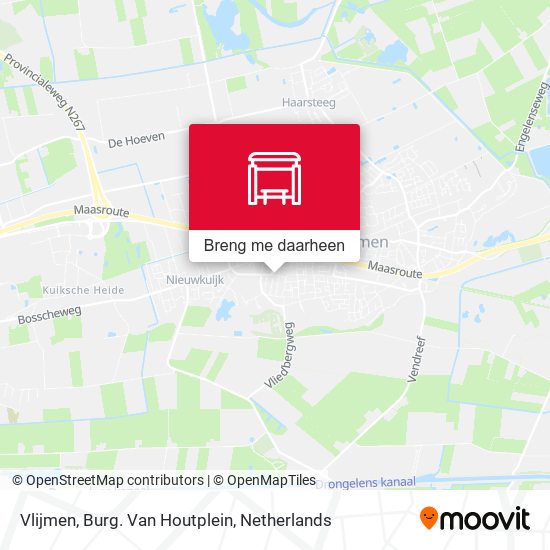 Vlijmen, Burg. Van Houtplein kaart