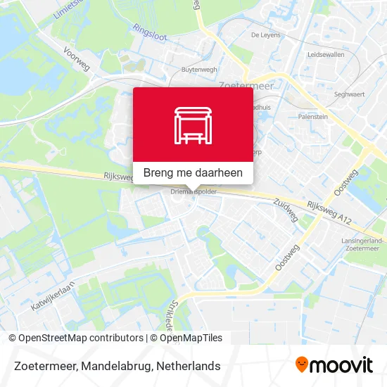 Zoetermeer, Mandelabrug kaart