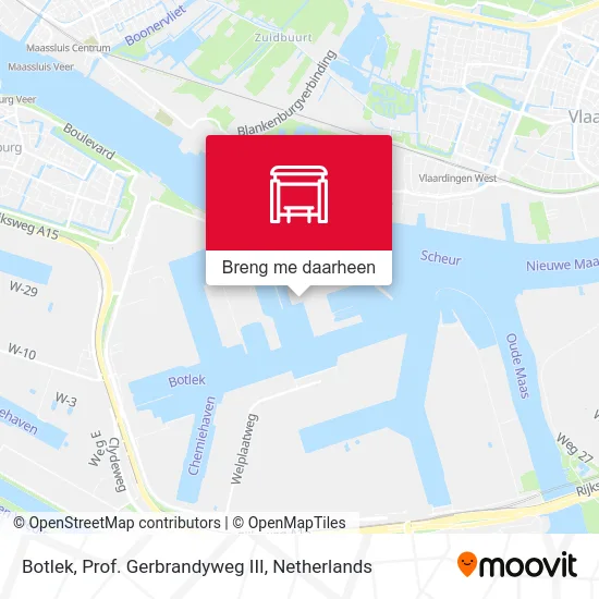 Botlek, Prof. Gerbrandyweg III kaart