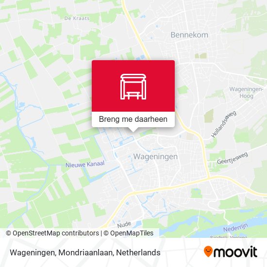 Wageningen, Mondriaanlaan kaart