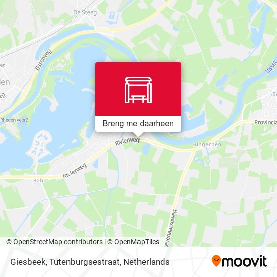 Giesbeek, Tutenburgsestraat kaart