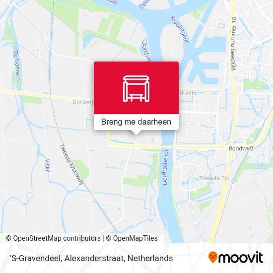 'S-Gravendeel, Alexanderstraat kaart