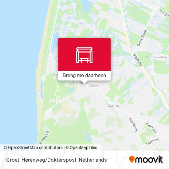 Groet, Herenweg/Dokterspost kaart