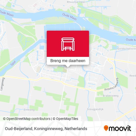 Oud-Beijerland, Koninginneweg kaart