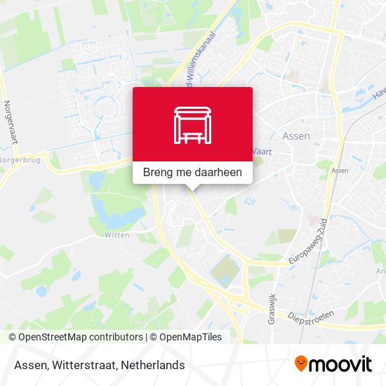 Assen, Witterstraat kaart