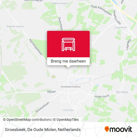 Groesbeek, De Oude Molen kaart