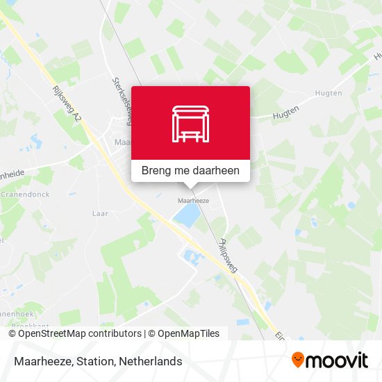 Maarheeze, Station kaart