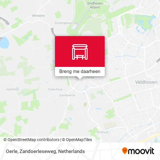 Oerle, Zandoerleseweg kaart