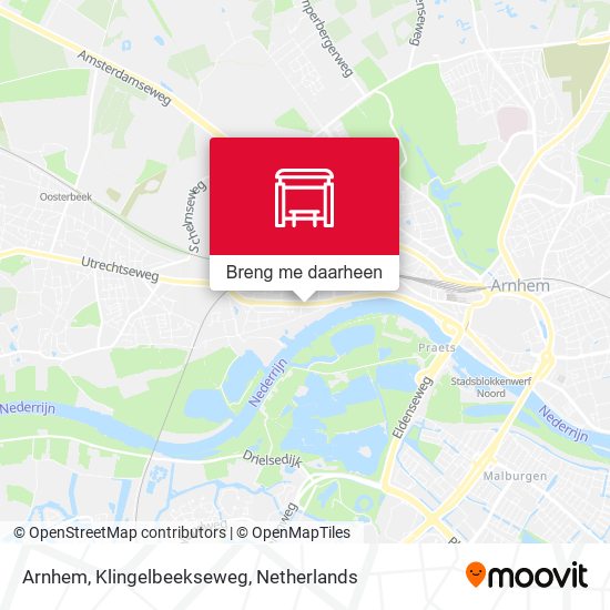 Arnhem, Klingelbeekseweg kaart