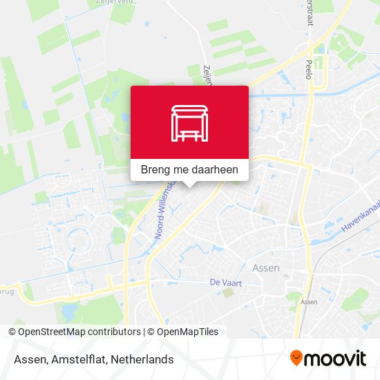 Assen, Amstelflat kaart