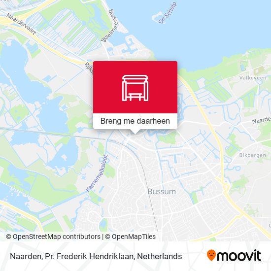Naarden, Pr. Frederik Hendriklaan kaart