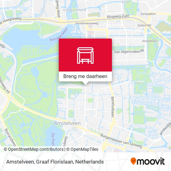 Amstelveen, Graaf Florislaan kaart