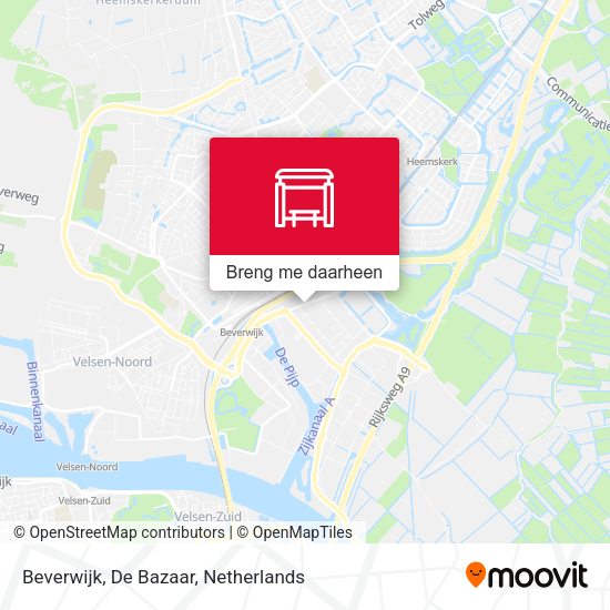 Beverwijk, De Bazaar kaart