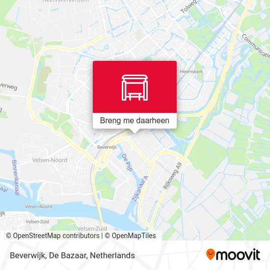 Beverwijk, De Bazaar kaart