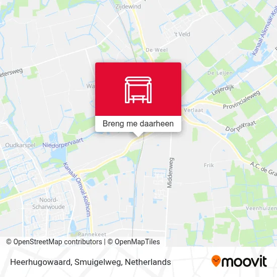 Heerhugowaard, Smuigelweg kaart