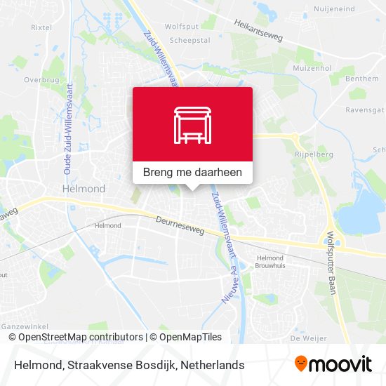 Helmond, Straakvense Bosdijk kaart