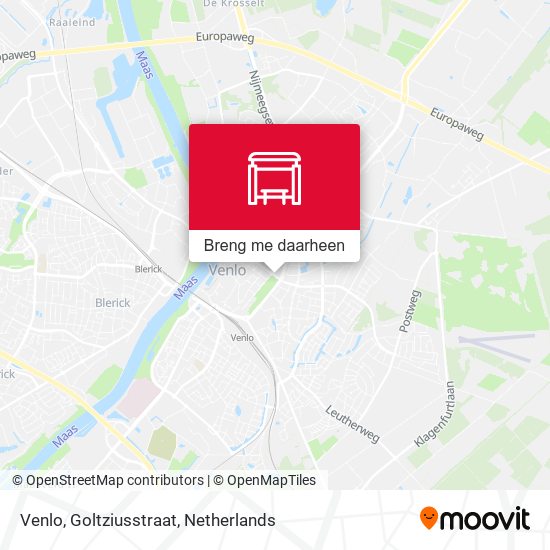 Venlo, Goltziusstraat kaart