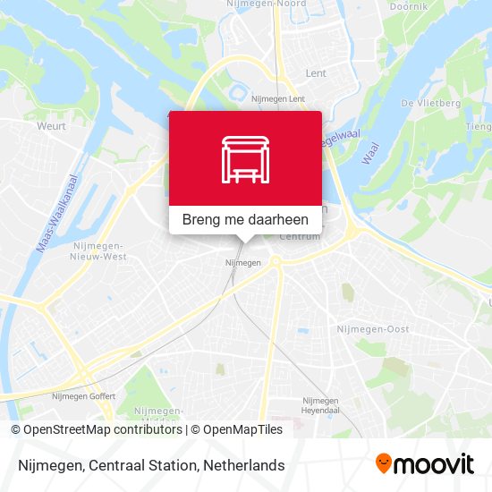 Nijmegen, Centraal Station kaart