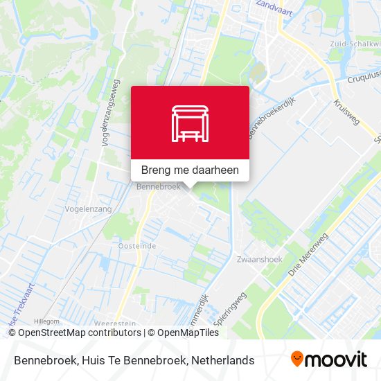 Bennebroek, Huis Te Bennebroek kaart