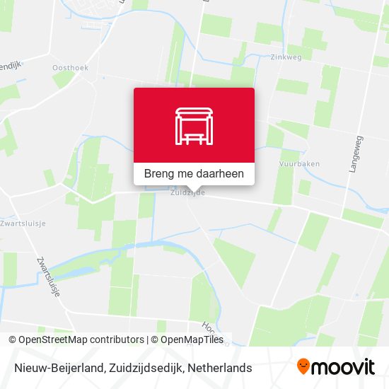 Nieuw-Beijerland, Zuidzijdsedijk kaart