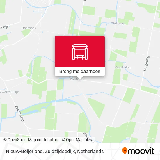Nieuw-Beijerland, Zuidzijdsedijk kaart