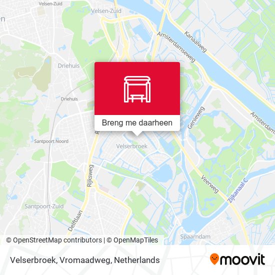 Velserbroek, Vromaadweg kaart