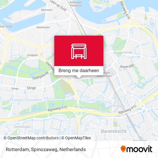 Rotterdam, Spinozaweg kaart