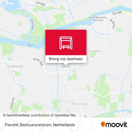 Piershil, Bestuurscentrum kaart