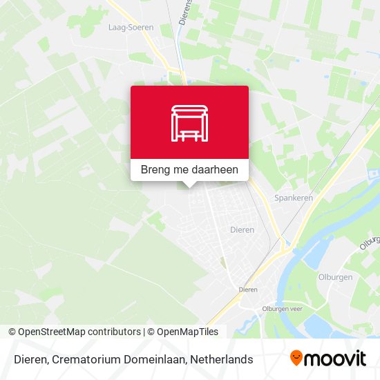 Dieren, Crematorium Domeinlaan kaart