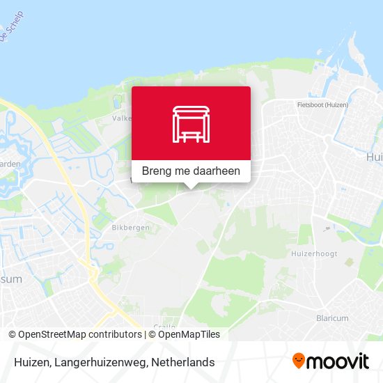Huizen, Langerhuizenweg kaart