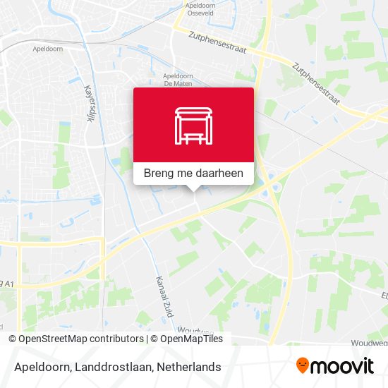 Apeldoorn, Landdrostlaan kaart