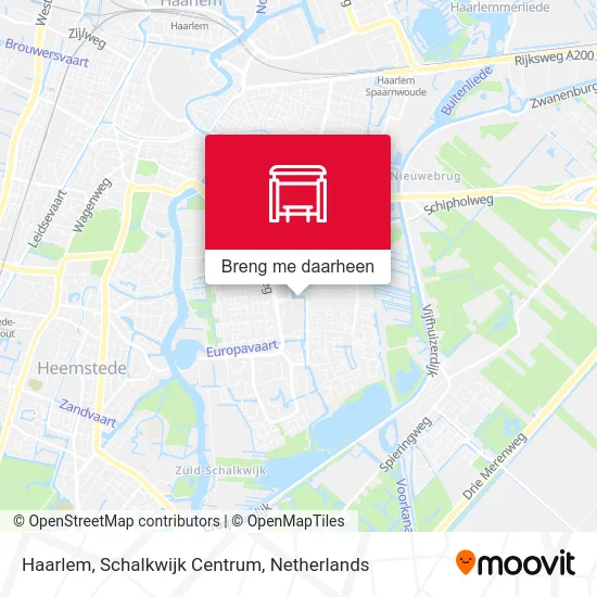 Haarlem, Schalkwijk Centrum kaart
