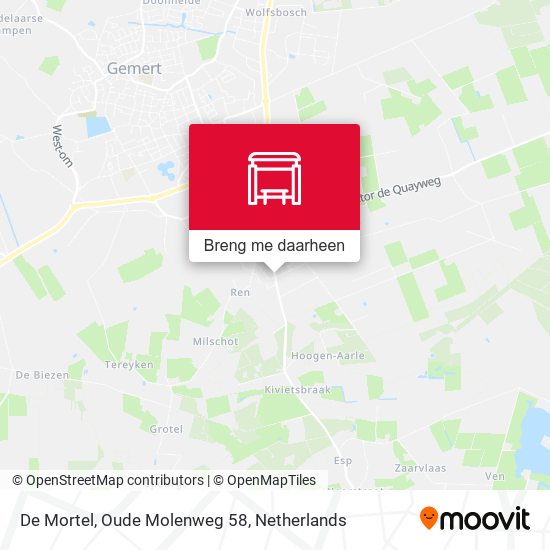 De Mortel, Oude Molenweg 58 kaart