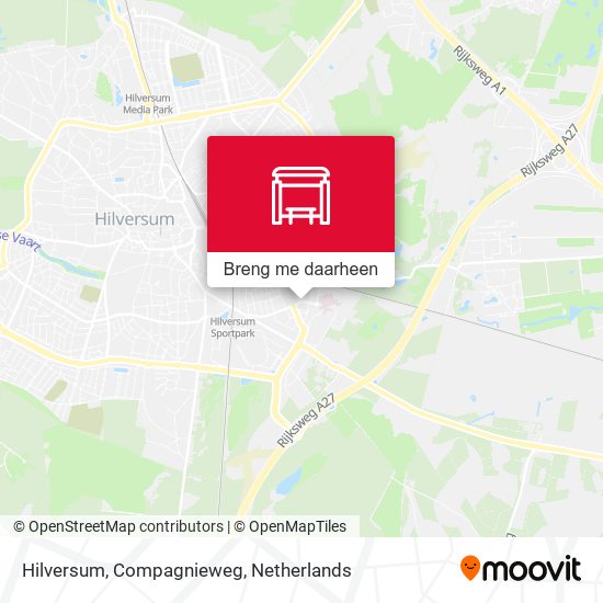 Hilversum, Compagnieweg kaart