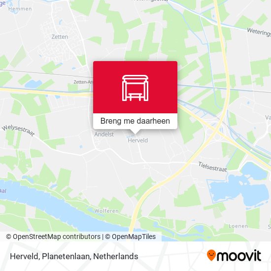 Herveld, Planetenlaan kaart