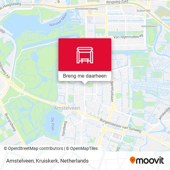 Amstelveen, Kruiskerk kaart