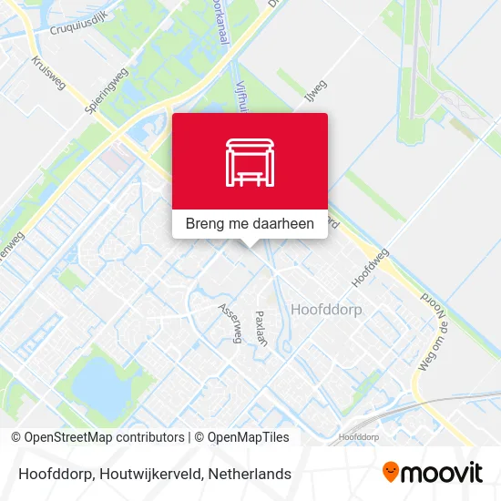 Hoofddorp, Houtwijkerveld kaart