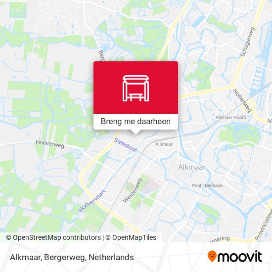 Alkmaar, Bergerweg kaart