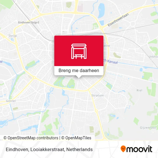 Eindhoven, Looiakkerstraat kaart