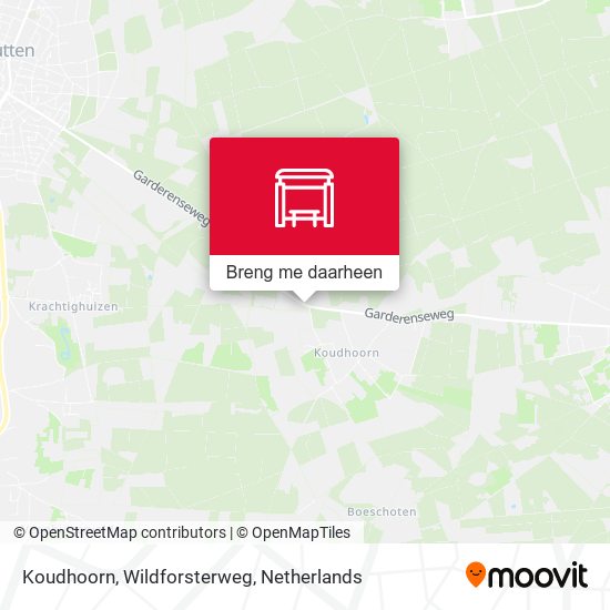 Koudhoorn, Wildforsterweg kaart