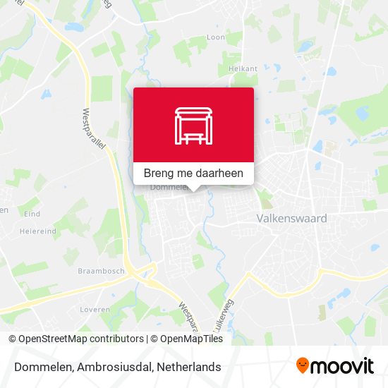 Dommelen, Ambrosiusdal kaart