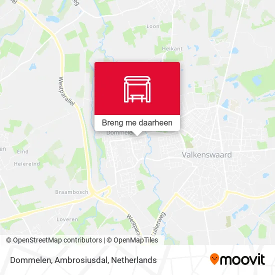 Dommelen, Ambrosiusdal kaart