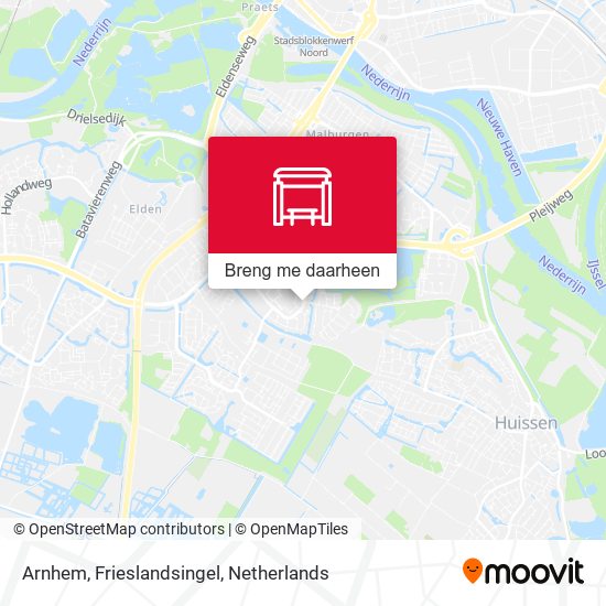 Arnhem, Frieslandsingel kaart