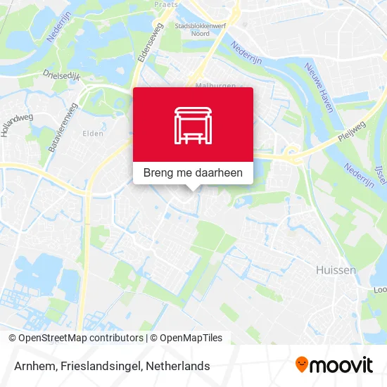 Arnhem, Frieslandsingel kaart