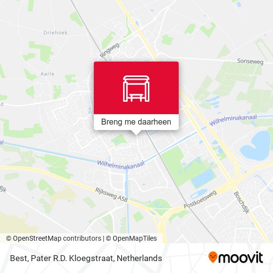 Best, Pater R.D. Kloegstraat kaart